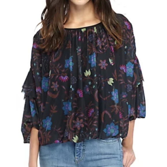 Free people wild flower honey printed top - Picture 2 of 9